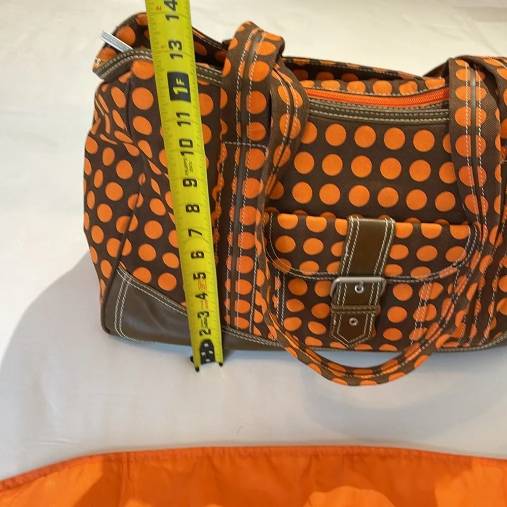 KALENCOM NEW ORLEANS Orange Polka Dot BABY Tote Bag Set